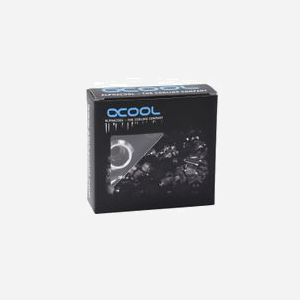 Alphacool 17476 Kit d'Adaptation Chrome Laiton, Filetage G1/4", Hauteur 23mm, Diamètre 26mm, Poids 42g pour Systèmes de Refroidissement PC - Miniature 4