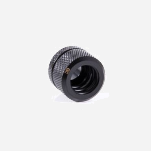 Raccord Alphacool 17551 Noir, Laiton, Filetage 1/4", Diamètre 2.2cm, Profondeur 22.2mm, pour Système de Refroidissement Liquide PC, 37g - Miniature 1
