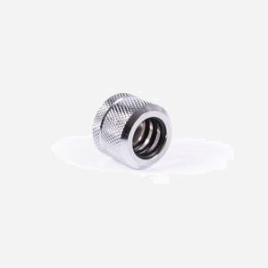Alphacool Raccord 17553 - Laiton Chromé, Filetage 1/4", Diamètre 2.2cm, Profondeur 22.2mm, pour Systèmes de Refroidissement PC