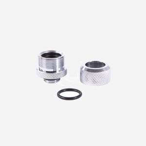 Alphacool Raccord 17553 - Laiton Chromé, Filetage 1/4", Diamètre 2.2cm, Profondeur 22.2mm, pour Systèmes de Refroidissement PC - Miniature 3