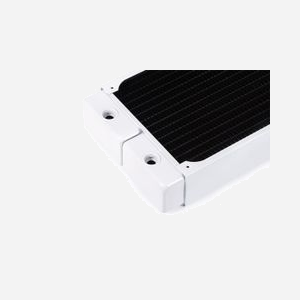 Alphacool Radiateur 18647 - Cuivre/Acier Noir & Blanc, 124x272.1x45mm, Filetage G1/4", Ventilateur 120mm, Pression max 0.8 bar - Miniature 5