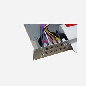 Wantec 2092 Kit de Montage Rack 2U Gris : Largeur 482.6mm, Largeur Utile 30.3cm, Profondeur 88.1mm, 4x RJ-45 - Miniature 3