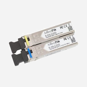 Mikrotik S-3553LC20D - Module SFP 1.25Gbit/s, Connecteur LC, Portée 20km, Compatible avec Gamme RB et CCR, Code SH 85369010 - Miniature 1