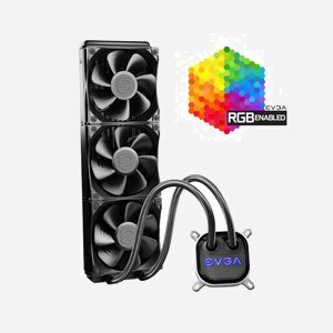 EVGA Refroidisseur CPU liquide All-In-One 360mm (400-HY-CL36-V1) - Compatible Intel/AMD, 3x 120mm, 500-2400 RPM, 74.82 CFM, 16-39.9 dBA, éclairage RGB - Miniature 4