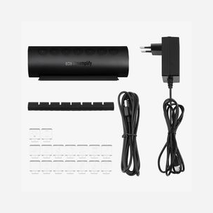 Streamplify HUB CTRL 7 USB 3.2 Gen 1 Type-A Noir - Hub 7 Ports USB 3.2 Gen 1, Alimentation 24W (12V/2A), 160x47x53mm - SPUH-HC71217.11 - Miniature 2