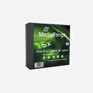 MediaRange MR419 : DVD+R 4.7 Go, Vitesse d'écriture 16x, Pack de 5 pièces – Support d'enregistrement numérique standardisé.