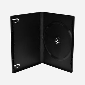 MediaRange BOX11 - Boîtier DVD Noir pour 1 Disque - Dimensions 191x136x14mm - Plastique - Conforme RoHS - Packaging 1 Pièce
