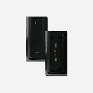 LC-Power LC-1400MI Mini Tower PC Noir, Alimentation 200W LC200SFX V3.21, Micro ATX/Mini-ITX, Baies 3.5"/5.25", USB 3.2 Gen 1, 300x400x95mm - Miniature 4