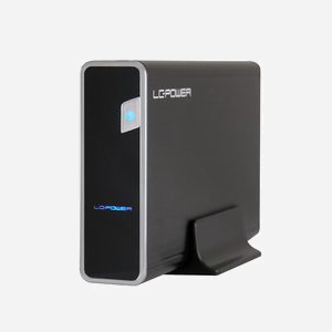 LC-Power LC-35U3 Boîtier Externe 3.5" SATA/SATA II/SATA III USB 3.2 Gen 1 (3.1 Gen 1) 6 Gbit/s Noir, Aluminium/Plastique, Adaptateur Externe - Miniature 1