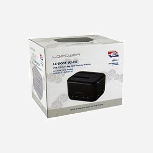 LC-Power LC-DOCK-U3-III : Station d'accueil HDD/SSD SATA 2.5/3.5" USB 3.2 Gen 1 Micro-B, Aluminium/Métal/Plastique, 5 Gbit/s, Windows/Mac OS - Miniature 4