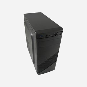 LC-Power Boîtier PC Midi Tower 7037B Noir, ATX/microATX/Mini-ITX, 1x120mm avant, 2x3.5", 2x2.5", USB 3.2 Gen 1, Audio In/Out, Acier/Plastique - Miniature 3