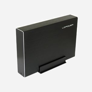 LC-Power LC-35U3-Becrux-C1 Boîtier HDD 3.5" Noir USB Type-C USB 3.2 Gen 2 (3.1 Gen 2) SATA/SATA II/SATA III Aluminium Support UASP - Miniature 1