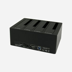 LC-Power LC-DOCK-U3-4B Station d'accueil HDD/SSD 2.5/3.5" SATA vers USB 3.2 Gen 1 Type-A, 4 baies, 5 Gbit/s, eSATA, Windows compatible - Miniature 2
