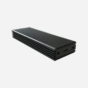 LC-Power LC-M2-C-MULTI Boîtier M.2 SSD USB-C 3.2 Gen 1 (10Gbps) PCIe/SATA, Chipset RTL9210B, Aluminium, Noir, Compatible Windows/Mac - Miniature 4
