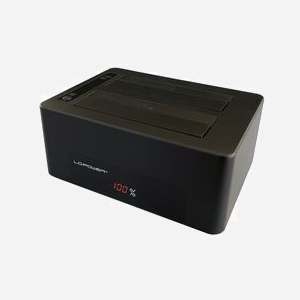 LC-Power LC-DOCK-U3-V Station d'accueil HDD/SSD SATA III 2.5/3.5" USB 3.2 Gen 1 Type-B, 5Gbps, UASP, compatible Windows/macOS, noir - Miniature 2