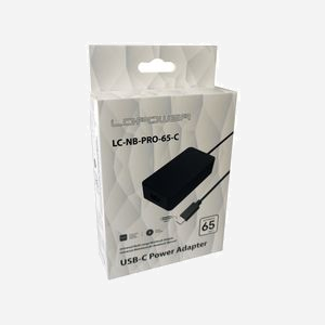 LC-Power LC-NB-PRO-65-C Adaptateur Secteur Universel 65W pour Ordinateur Portable - 110-240V, 5-20V/3.25A - Protections Surtension/Surcharge/Court-circuit - Miniature 3