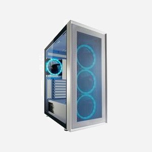 LC-Power Gaming 802W Boîtier PC Midi Tower Blanc - ATX/micro ATX/Mini-ITX, 3x2.5", 2x3.5", USB 3.2 Gen 1/Gen 2 Type-A/Type-C, RGB, Verre Trempé - Miniature 2