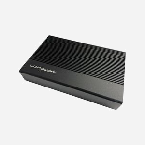 Boîtier LC-Power LC-35U3-C pour disque dur/SSD 3.5" SATA II/III, USB Type-C 3.2 Gen 2 (6 Gbit/s), VL716, Noir, compatible Windows/macOS/Linux - Miniature 2