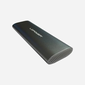LC-Power LC-M2-C-MULTI-2 Boîtier SSD M.2 Anthracite USB Type-C 3.2 Gen 2 (10 Gbit/s) pour SSD M.2 PCIe/SATA - Aluminium/Plastique - Miniature 4