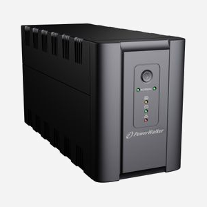 PowerWalker VI 2200 Onduleur 2.2kVA / 1100W, 4 Prises CA, 170-280V Input, USB, RJ45/RJ11, Batterie 9Ah, Temps de Charge 6h, Format Compact - Miniature 1