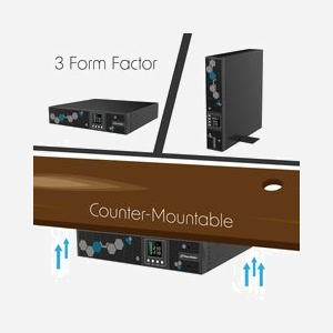 PowerWalker VI 1000 RLP Onduleur Line-Interactive 1kVA/900W, 8 prises C13, Port USB, RS-232, SmartSlot, Format Rack/Tour 2U, AVR, Sinusoïde Pure - Miniature 4