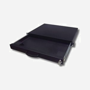 aixcase AIX-19K1U-B : Support rack 19" Noir, dimensions 550x460x130mm, poids 5.3kg, châssis pour montage en rack 1U standard - Miniature 2