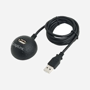 LogiLink CU0013B : Câble USB Noir, dimensions packaging 107x200x46mm, poids 180g, conformité RoHS, code SH 84733020