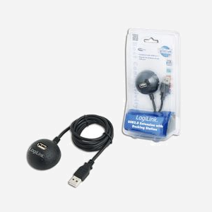 LogiLink CU0013B : Câble USB Noir, dimensions packaging 107x200x46mm, poids 180g, conformité RoHS, code SH 84733020 - Miniature 2