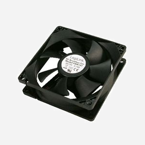 Ventilateur Boîtier PC LogiLink FAN101 80x80x25mm Noir, 2500 tr/min, 50 CFM, 32.6dB, Connecteur 4-pin, Durée de vie 30000h - Miniature 2