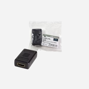 LogiLink Adaptateur HDMI AH0006, HDMI vers HDMI, Connecteurs HDMI mâle/mâle, Couleur Noir