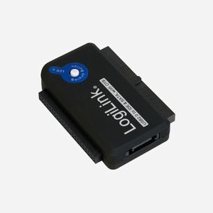 LogiLink AU0006C Adaptateur USB Type-A vers IDE/ATA et SATA, Taux de transfert 0.48 Gbit/s, Longueur câble 1.2m, Compatible Windows/macOS, Alimentation externe incluse. - Miniature 4