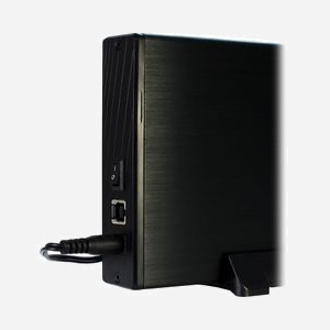 Inter-Tech Veloce GD-35612 Boîtier Externe 3.5" USB 3.2 Gen 1 SATA/SATA II jusqu'à 4To Aluminium Noir Alimentation USB - Miniature 5
