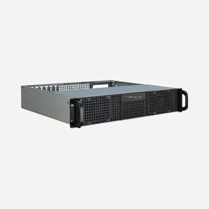 Inter-Tech 2U-20240 Châssis Serveur Rackable 19" 2U, Acier, Noir, ATX/microATX/Mini-ITX, 8x 3.5", 4x 5.25", 3x 2.5", 2x Vent. 80mm, 482x438x89mm - Miniature 2