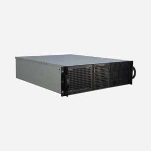 Inter-Tech Châssis Serveur Rackable 3U-30240 Noir Acier, compatible ATX/Flex-ATX/microATX/Mini-ITX, 12x3.5" internes, 6x5.25" externes, 1x120mm avant, 2x60mm arrière