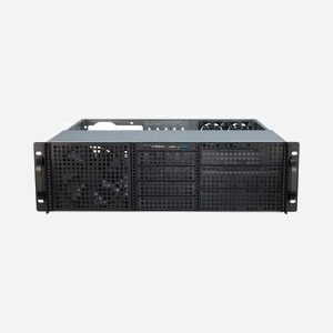 Inter-Tech Châssis Serveur Rackable 3U-30240 Noir Acier, compatible ATX/Flex-ATX/microATX/Mini-ITX, 12x3.5" internes, 6x5.25" externes, 1x120mm avant, 2x60mm arrière - Miniature 4