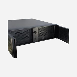 Inter-Tech 3U-3098-S Châssis Serveur Rackable 3U Acier Noir, Format ATX/microATX/Mini-ITX, 5x 3.5" internes, 4x 5.25" externes, 2x 60mm arrière - Miniature 5