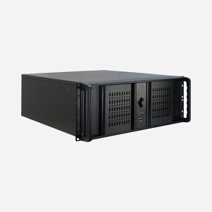 Inter-Tech 4U-4098-S Châssis Rackable 4U Acier Noir, 6 baies 5.25" externes, 5 baies 3.5" internes, compatible ATX/micro ATX/Mini-ITX, 2x 80mm arrière