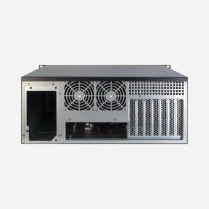 Inter-Tech 4U-4098-S Châssis Rackable 4U Acier Noir, 6 baies 5.25" externes, 5 baies 3.5" internes, compatible ATX/micro ATX/Mini-ITX, 2x 80mm arrière - Miniature 4
