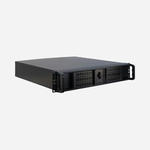 Inter-Tech 2U-2098-SK Châssis Serveur Rackable 2U Acier Noir, Carte Mère micro ATX/Mini-ITX, 8x 3.5", 1x 5.25", 3x 2.5", 2x Vent. 60mm