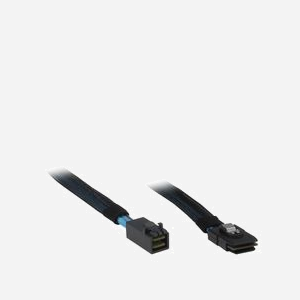 Câble Inter-Tech 0.75m SFF-8643 vers SFF-8087 0,75 mètre Noir/Bleu - Connecteurs Mâle/Mâle - Poids 45g - Réf. 88885005 - Miniature 1