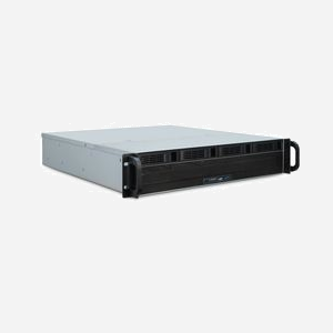 Inter-Tech 2U 2404L S-ATA Châssis Serveur Rackable 2U Acier Noir/Gris microATX/Mini-ITX 5x 3.5"/2.5" 482x518x89mm