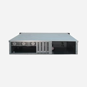 Inter-Tech 2U 2404L S-ATA Châssis Serveur Rackable 2U Acier Noir/Gris microATX/Mini-ITX 5x 3.5"/2.5" 482x518x89mm - Miniature 2