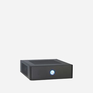 Inter-Tech ITX-601 Bureau Noir, Mini PC ITX, Alimentation Externe 60W, 2x 2.5", 195x215x60mm, Ventilateur Latéral 50mm, Connecteurs SATA & Molex