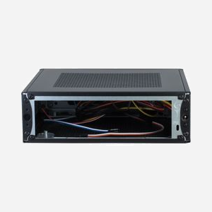 Inter-Tech ITX-601 Bureau Noir, Mini PC ITX, Alimentation Externe 60W, 2x 2.5", 195x215x60mm, Ventilateur Latéral 50mm, Connecteurs SATA & Molex - Miniature 2