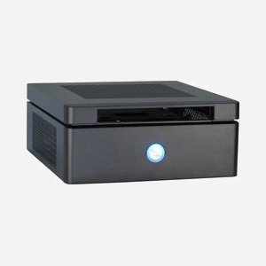 Inter-Tech ITX-603 Mini Tower Noir 60W : Mini-ITX, 1x 5.25", 2x 2.5", Alimentation Externe 60W, 195x215x82mm, Ventilateur Latéral 50mm, ATX, 2x SATA, Molex, Noir - Miniature 5