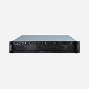 Inter-Tech IPC 2U-2404S Châssis Serveur Rackable 2U Acier Noir/Argent, microATX/Mini-ITX, 5x 3.5", 1x 3.5" interne, 4 slots d'extension, Hot-Swap, 480x440x89mm - Miniature 2