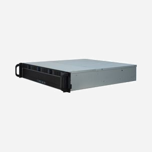 Inter-Tech 2U-2404L Châssis Serveur Rack 2U Noir/Argent, Micro ATX/Mini-ITX, 5x 3.5", 2.5" compatibles, Grille montage, 3x ventilateurs 40mm, USB 2.0/3.2 Gen 1 - Miniature 3