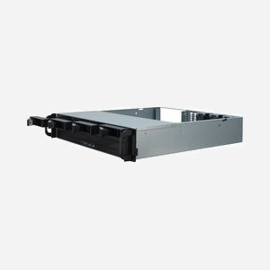 Inter-Tech 2U-2404L Châssis Serveur Rack 2U Noir/Argent, Micro ATX/Mini-ITX, 5x 3.5", 2.5" compatibles, Grille montage, 3x ventilateurs 40mm, USB 2.0/3.2 Gen 1 - Miniature 4