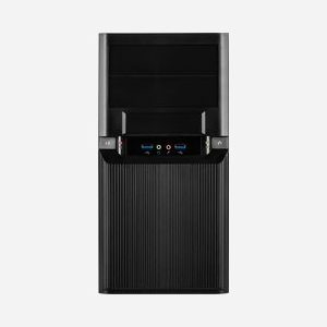 Inter-Tech TM-515 Micro Tower PC Noir, Micro ATX, 2x5.25" externes, 4x3.5", 2x2.5", Ventilation 80/92mm, USB 3.2 Gen 1, Acier 0.8mm, 180x420x365mm - Miniature 2
