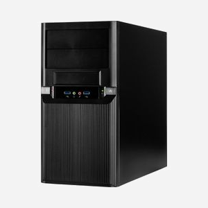 Inter-Tech TM-515 Micro Tower PC Noir, Micro ATX, 2x5.25" externes, 4x3.5", 2x2.5", Ventilation 80/92mm, USB 3.2 Gen 1, Acier 0.8mm, 180x420x365mm - Miniature 3